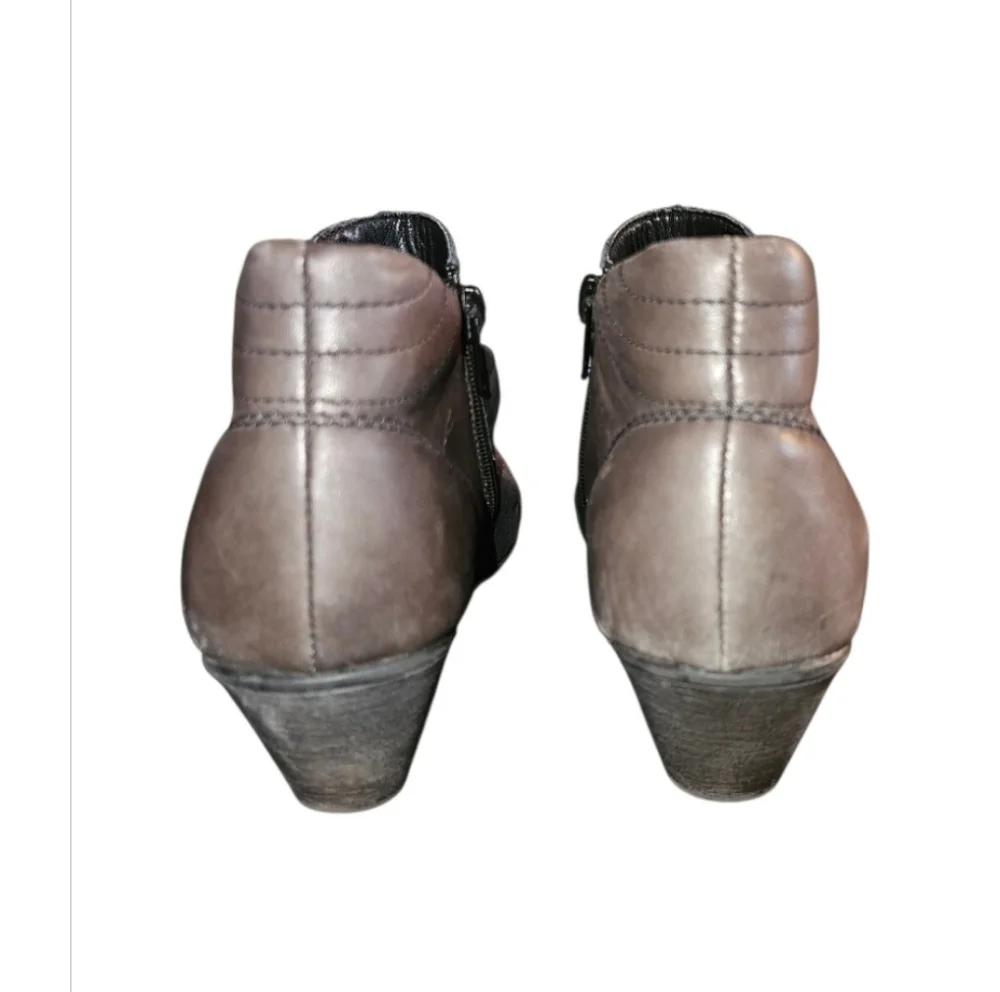 Remonte Annemarie Vintage Inspired Leather Colorblock Booties  Size 37 (6)